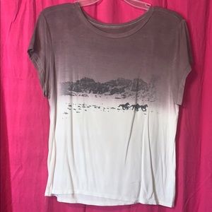 American Eagle Tie Dye Horse Shirt